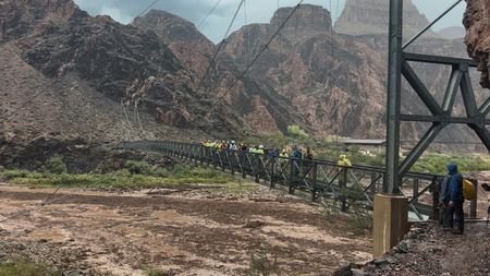 Flash flooding in the Grand Canyon National Park