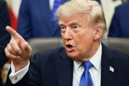 U.S. President Trump meets with travel executives in the Oval