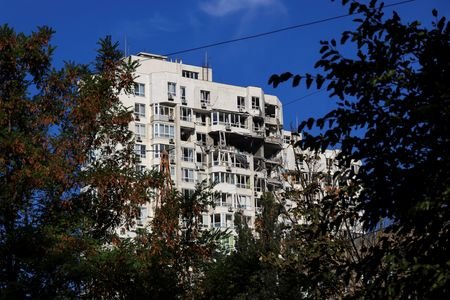 Aftermath of a Russian drone attack in Odesa