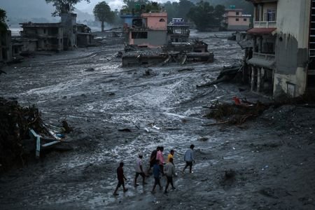 Aftermath of devastating floods in Nepal