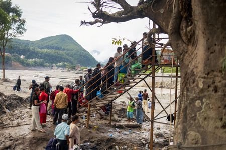 Aftermath of flash floods and mudslide in Nepal