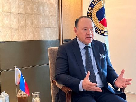 FILE PHOTO: Philippines Defence Minister Gilberto Teodoro speaks during an