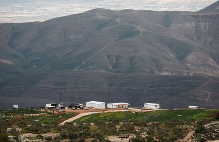 A new Israeli settlement near the Palestinian village of Turmus
