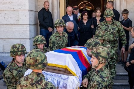 Funeral of former Bosnian Serb wartime general Ratko Mladic in