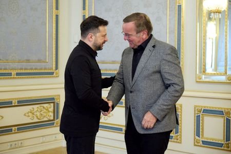 Ukraine's President Zelenskiy meets German Defence Minister Pistorius in Kyiv