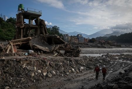 Aftermath of flash floods and mudslide in Nepal