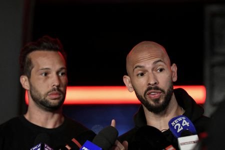 FILE PHOTO: Tate brothers return to Romania
