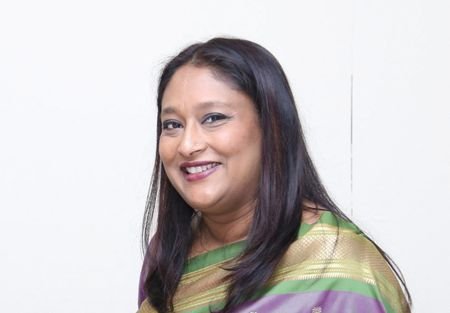 Saima Wazed, daughter of Bangladesh's Prime Minister Sheikh Hasina, smiles