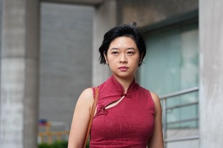 Former Wall Street Journal journalist Selina Cheng arrives for a