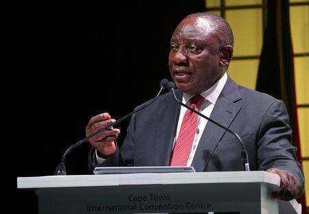 President Cyril Ramaphosa addresses the Investing in African Mining Indaba
