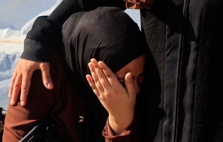 Funeral of Palestinian Raafat Zamar, who was killed in an