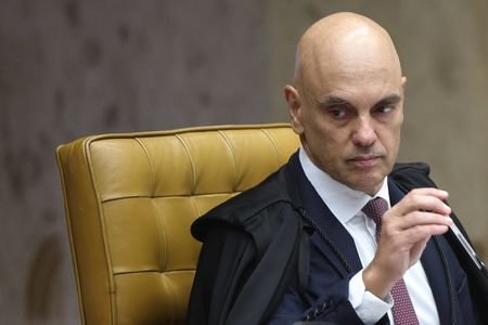 Brazil's Supreme Court Judge Alexandre de Moraes attends a session