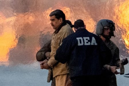 FILE PHOTO: Venezuelan President Nicolas Maduro's initial appearance to face