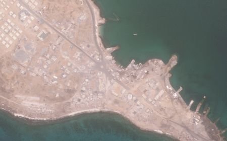 Satellite images show Yemen's Perim Island