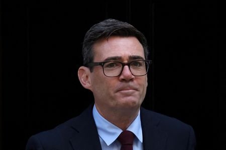 FILE PHOTO: Britain's Prime Minister Andy Burnham leaves 10 Downing