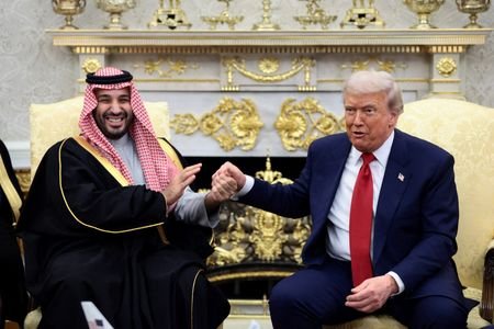 FILE PHOTO: U.S. President Donald Trump meets Saudi Crown Prince
