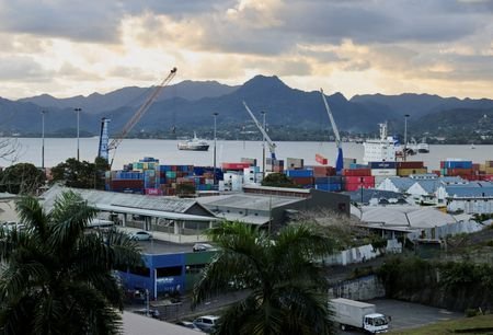 FILE PHOTO: View of the port in Suva