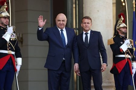 French President Macron meets Lebanese President Aoun in Paris