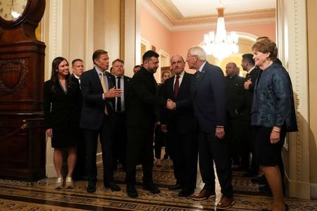 FILE PHOTO: Ukraine's President Volodymyr Zelenskiy at the U.S. Capitol