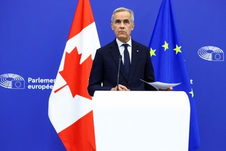 Canada's PM Carney at the European Parliament in Strasbourg