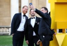 Prince Harry makes first public appearances ‘back on British soil’