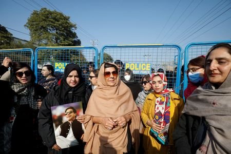 Supporters of jailed former Prime Minister of Pakistan Imran Khan,
