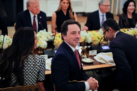 FILE PHOTO: Private dinner for business leaders hosted by U.S.