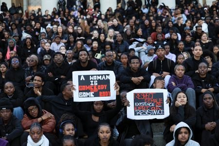 A vigil for victims of gender-based violence and femicide, in