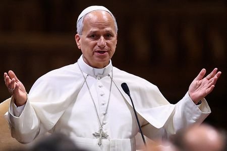 FILE PHOTO: Pope Leo presides over diocesan assembly at Basilica