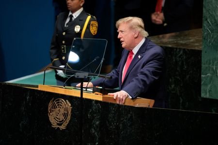 US President Donald Trump addresses the 81st United Nations General