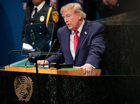 US President Donald Trump addresses the 81st United Nations General