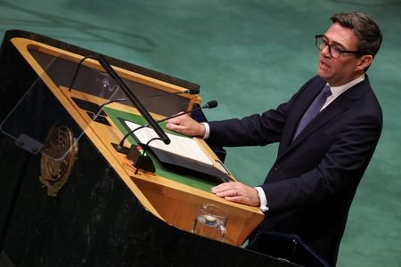 Britain's Prime Minister Andy Burnham in New York for the