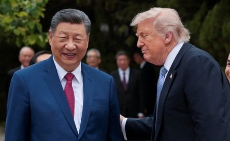 FILE PHOTO: U.S. President Trump visits China