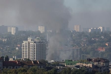 Russian drone strike in Kyiv