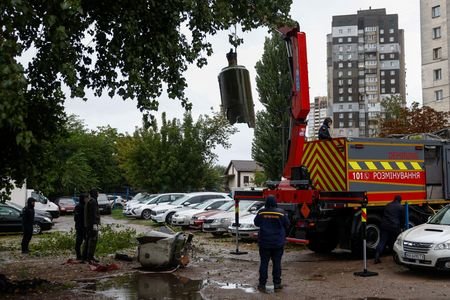 Aftermath of a Russian missile attack in Kyiv