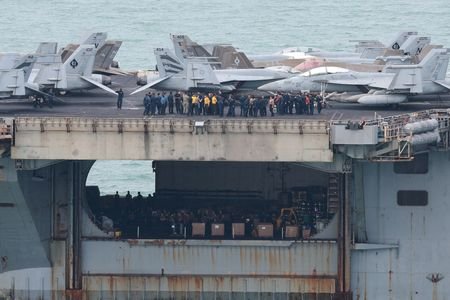 FILE PHOTO: USS Abraham Lincoln sails toward Laem Chabang Port