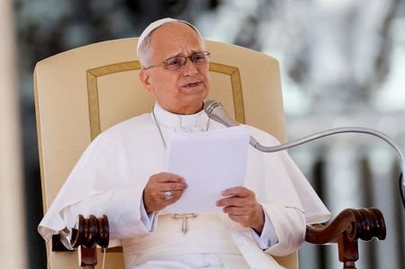 FILE PHOTO: Pope Leo holds general audience at the Vatican