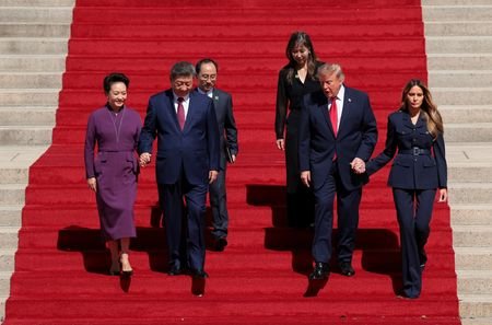 US President Donald Trump and China's President Xi Jinping tour
