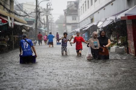Aftermath of flooding, in Bangkok