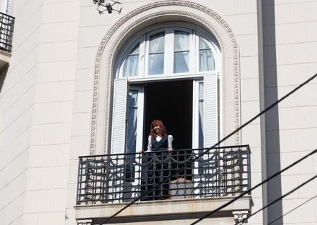 Argentina's former President Cristina Fernandez de Kirchner attends a hearing