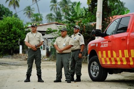 Authorities evacuate residents ahead of the arrival of Tropical Storm