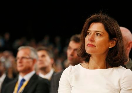 Gonzalez-Durantez listens to her husband Britain's Deputy Prime Minister and