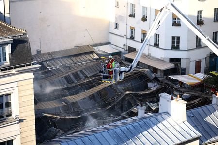 The Marche des Enfants-Rouges in Paris destroyed after a fire