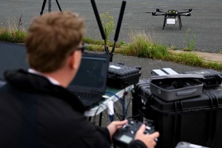 A Dutch company run flight tests using a Defenture military