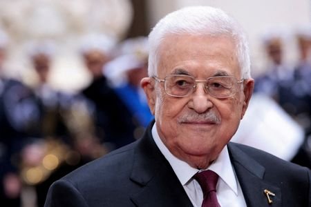 FILE PHOTO: Palestinian Authority President Mahmoud Abbas at Chigi Palace