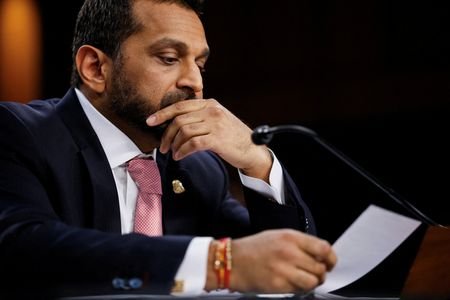FILE PHOTO: FBI Director Kash Patel testifies before a Senate