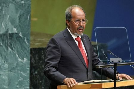 Somalia's President Hassan Sheikh Mohamud addresses the 81st United Nations