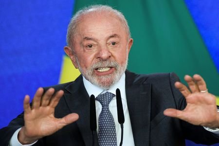 President Luiz Inacio Lula da Silva attends a ceremony in