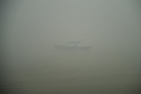 Haze from wildfires in Palembang, South Sumatra