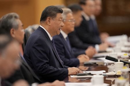 Botswana's President Boko and Chinese President Xi Jinping meet in